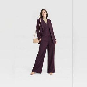 Burgundy Three Piece Suit